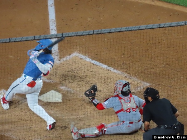 Andres Chaparro hits an RBI double