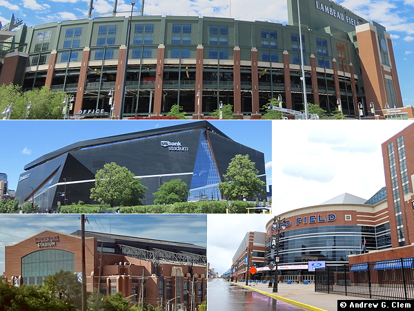 Football Stadiums June 2026: Lambeau Field, Ford Field, Lucas Oil Stadium, and U.S. Bank Stadium