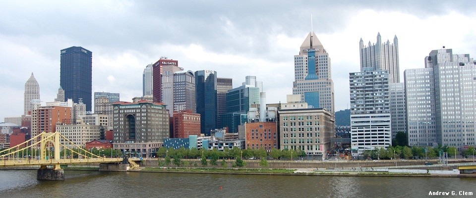 Pittsburgh skyline north